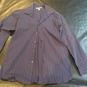 DKNY dress shirt, boys size 18, dark blue